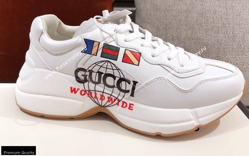 Gucci Rhyton Leather Lovers Sneakers 31 2021 (kaola-21022346)