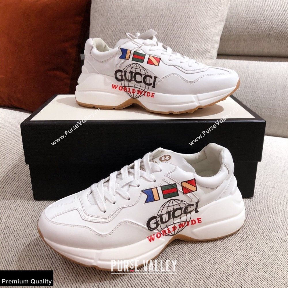 Gucci Rhyton Leather Lovers Sneakers 31 2021 (kaola-21022346)