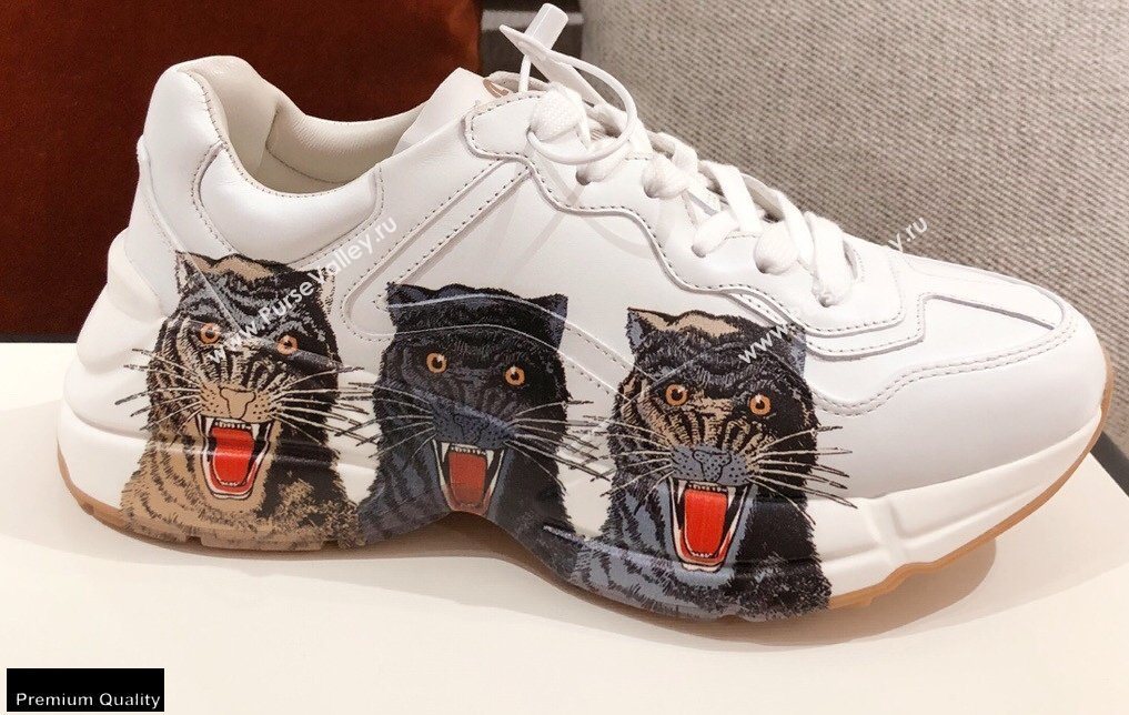 Gucci Rhyton Leather Lovers Sneakers 30 2021 (kaola-21022345)
