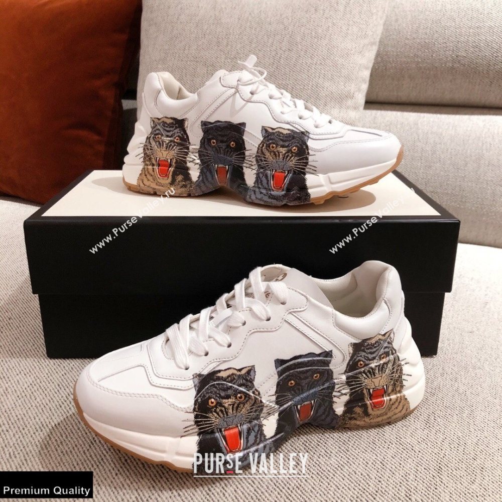 Gucci Rhyton Leather Lovers Sneakers 30 2021 (kaola-21022345)