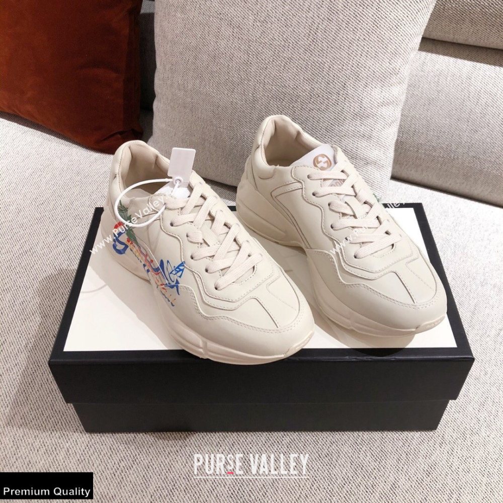 Gucci Rhyton Leather Lovers Sneakers 26 2021 (kaola-21022341)