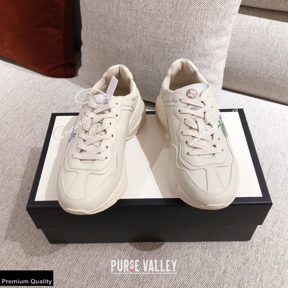 Gucci Rhyton Leather Lovers Sneakers 26 2021 (kaola-21022341)