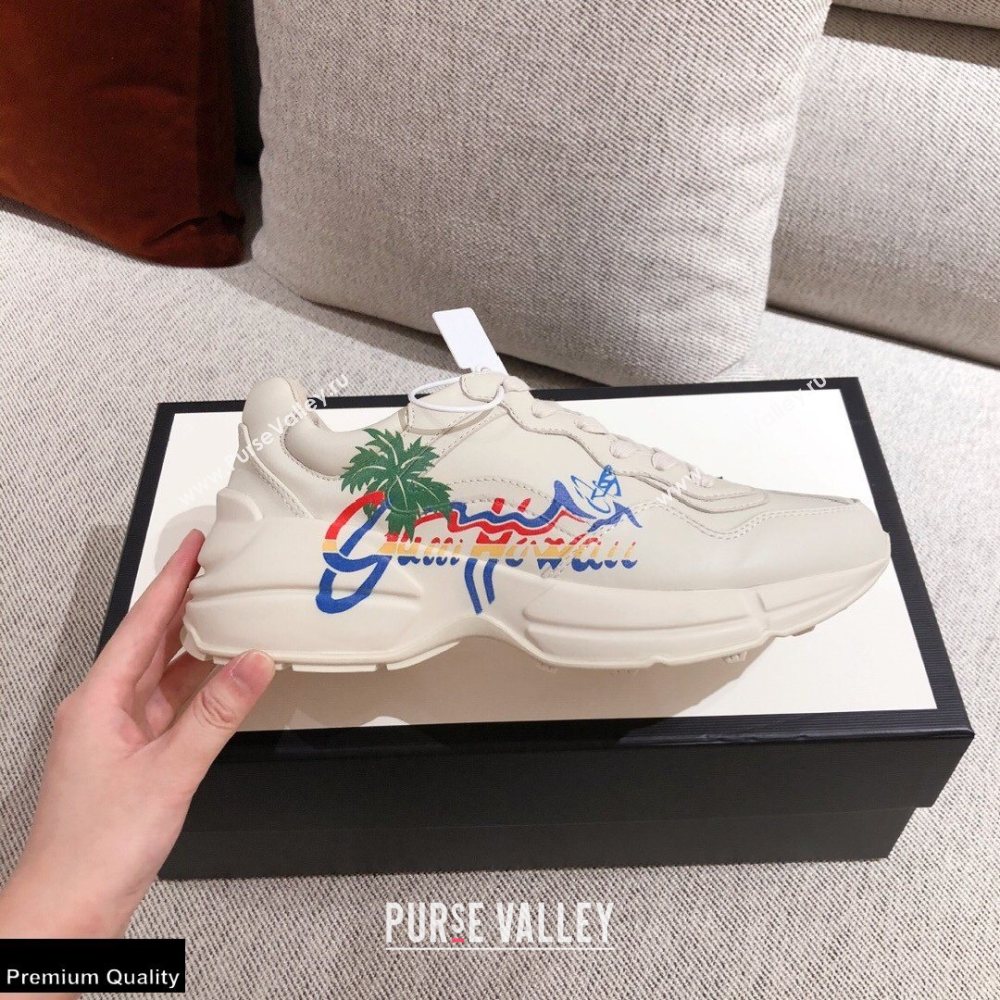 Gucci Rhyton Leather Lovers Sneakers 26 2021 (kaola-21022341)