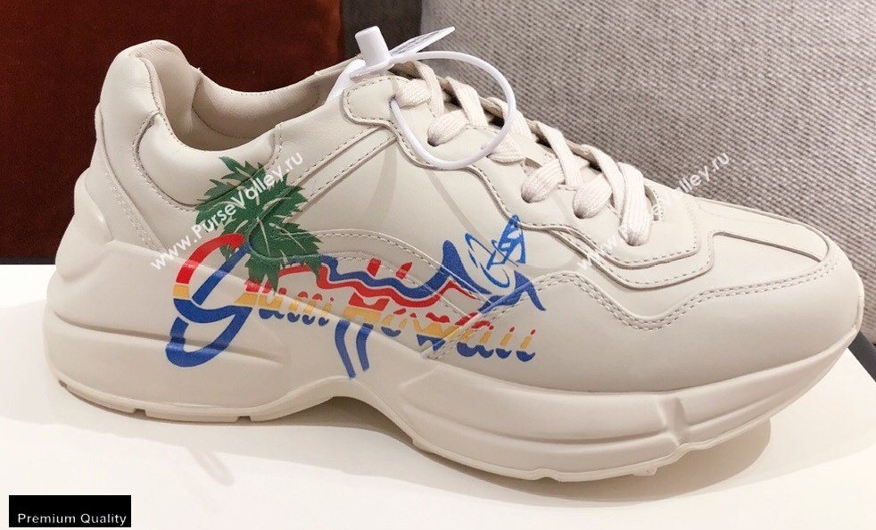 Gucci Rhyton Leather Lovers Sneakers 26 2021 (kaola-21022341)