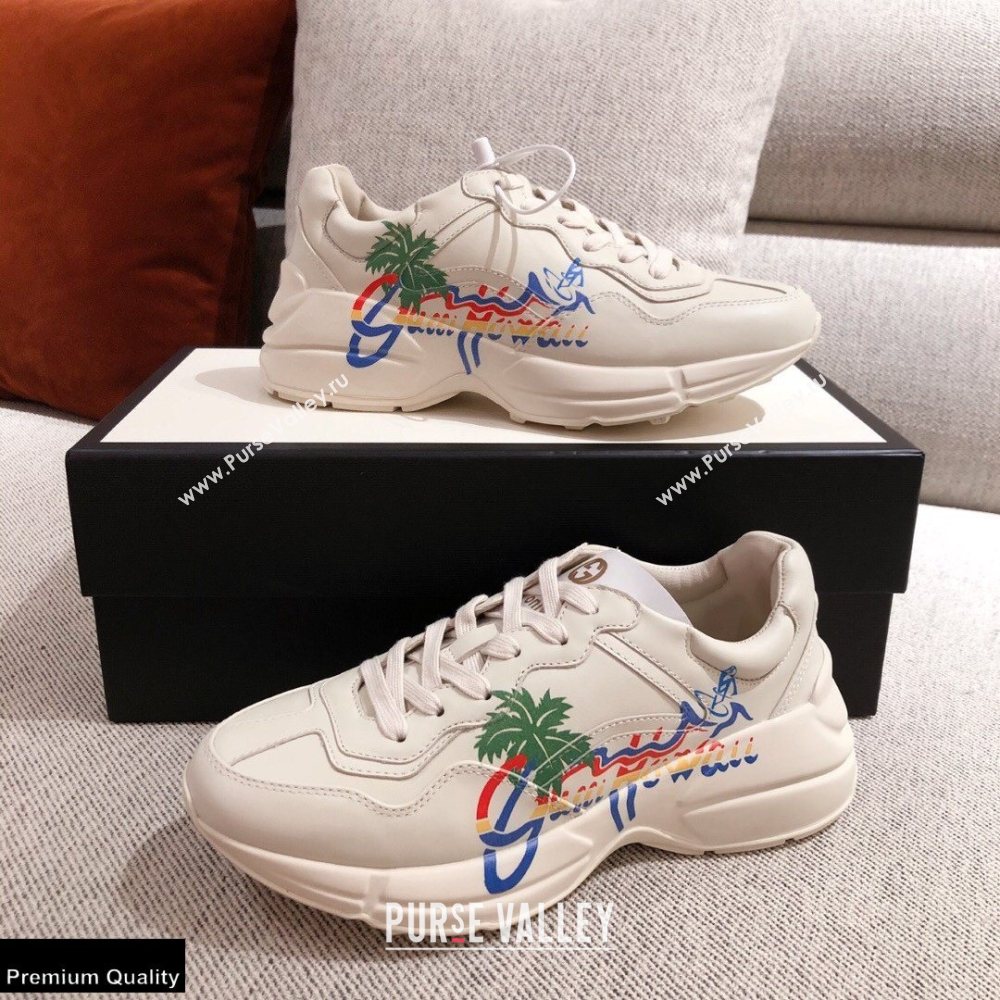 Gucci Rhyton Leather Lovers Sneakers 26 2021 (kaola-21022341)