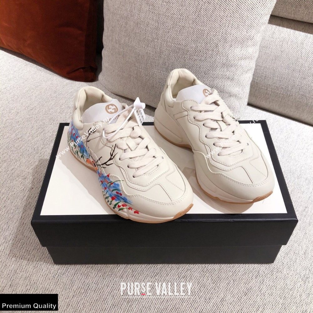 Gucci Rhyton Leather Lovers Sneakers 25 2021 (kaola-21022340)