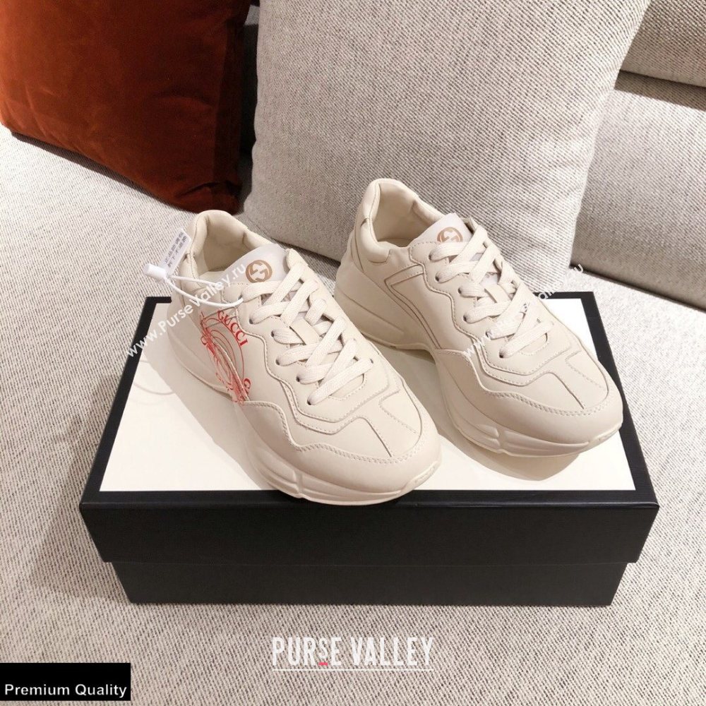 Gucci Rhyton Leather Lovers Sneakers 20 2021 (kaola-21022335)