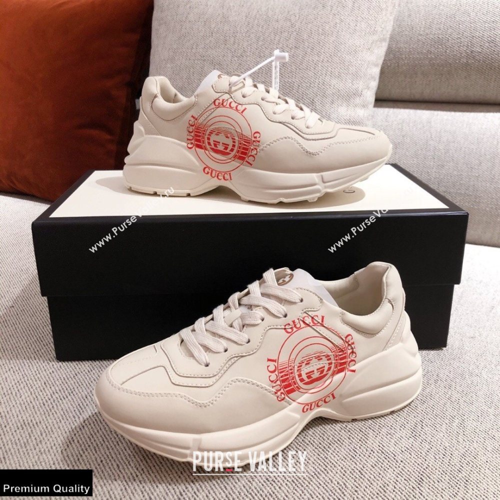 Gucci Rhyton Leather Lovers Sneakers 20 2021 (kaola-21022335)