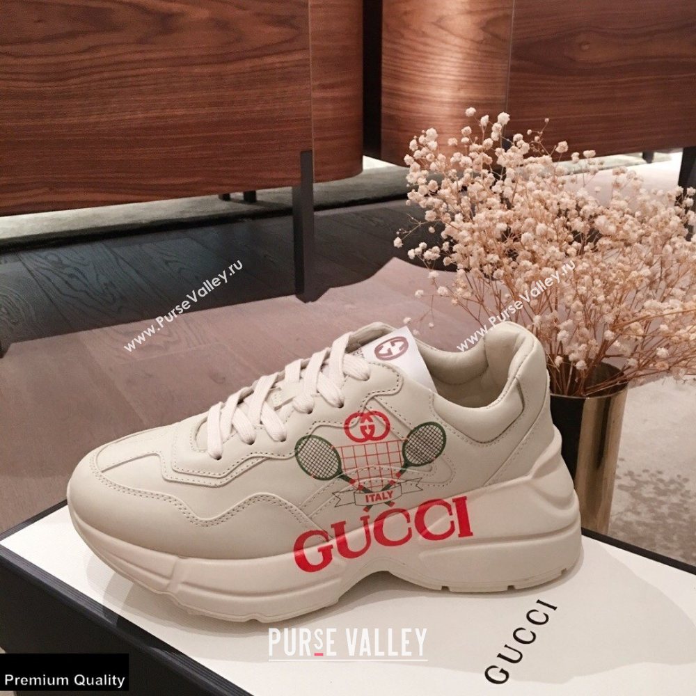 Gucci Rhyton Leather Lovers Sneakers 14 2021 (kaola-21022329)