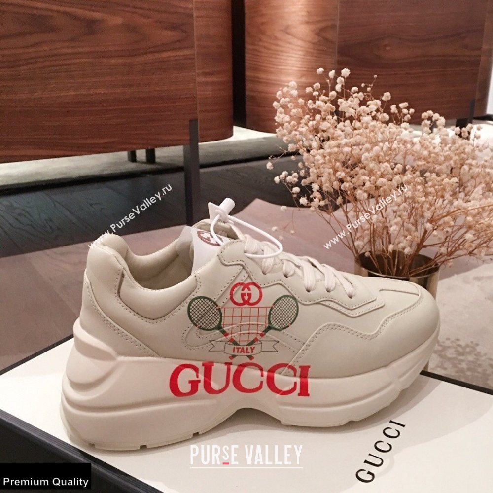 Gucci Rhyton Leather Lovers Sneakers 14 2021 (kaola-21022329)