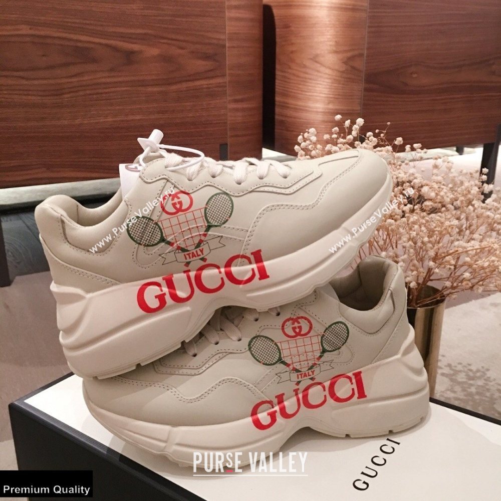 Gucci Rhyton Leather Lovers Sneakers 14 2021 (kaola-21022329)