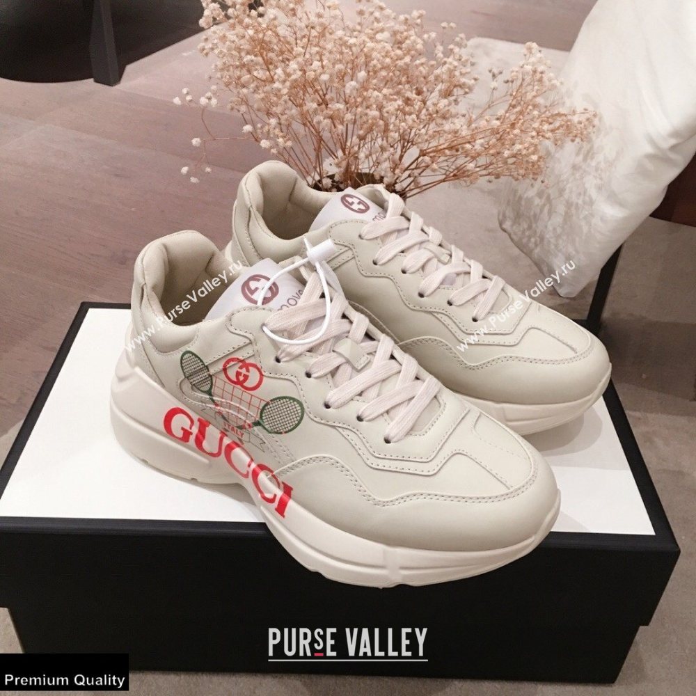 Gucci Rhyton Leather Lovers Sneakers 14 2021 (kaola-21022329)