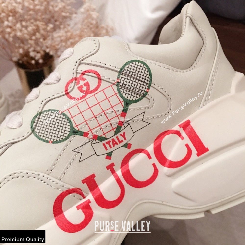 Gucci Rhyton Leather Lovers Sneakers 14 2021 (kaola-21022329)