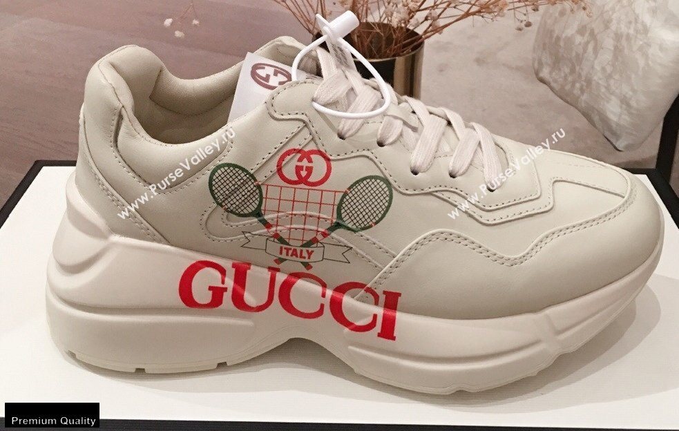 Gucci Rhyton Leather Lovers Sneakers 14 2021 (kaola-21022329)
