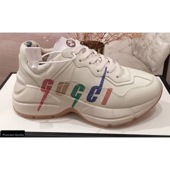 Gucci Rhyton Leather Lovers Sneakers 12 2021 (kaola-21022327)