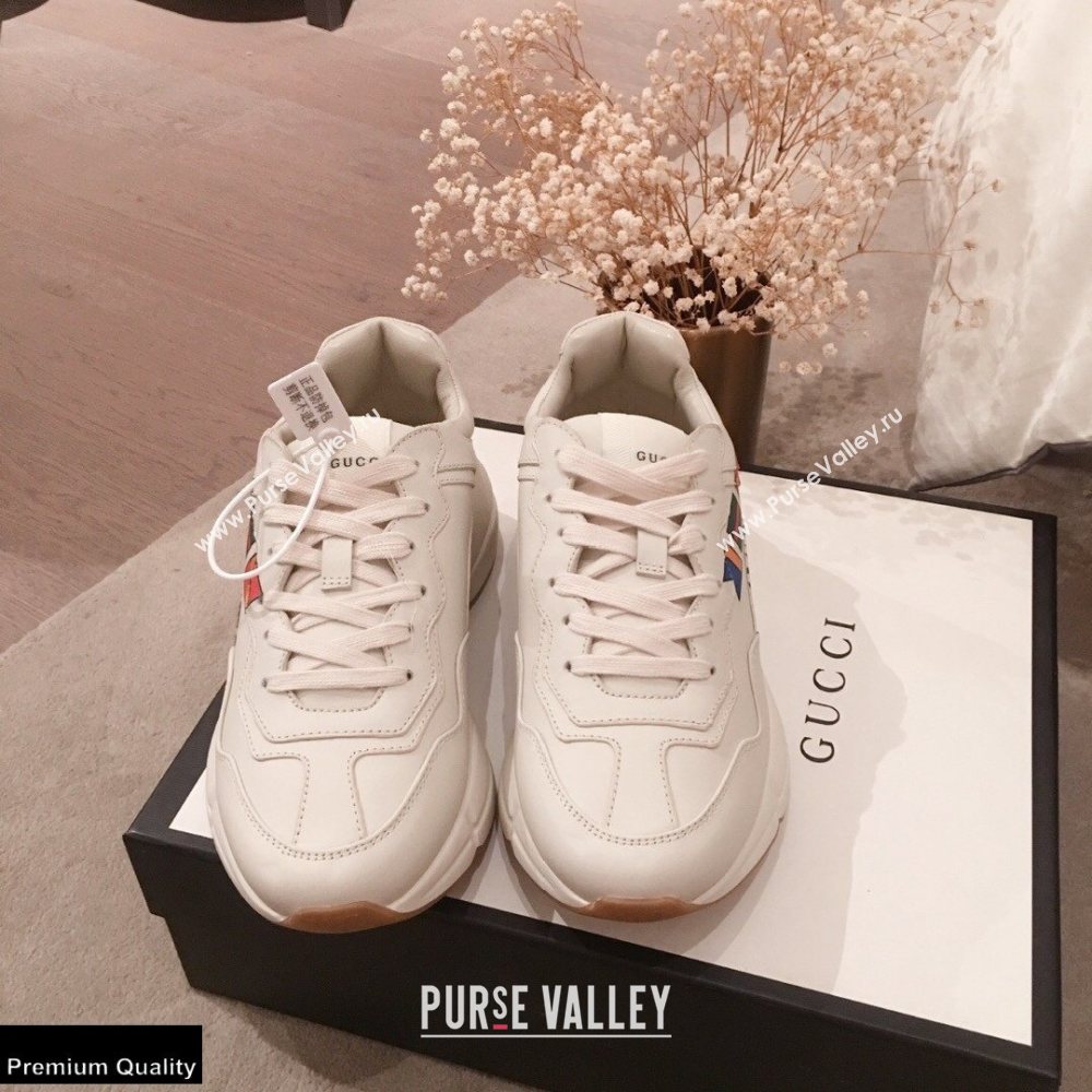 Gucci Rhyton Leather Lovers Sneakers 11 2021 (kaola-21022326)