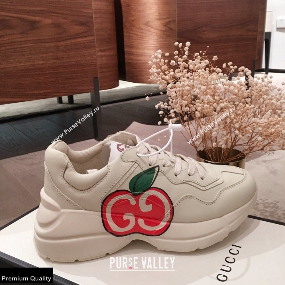 Gucci Rhyton Leather Lovers Sneakers 10 2021 (kaola-21022325)