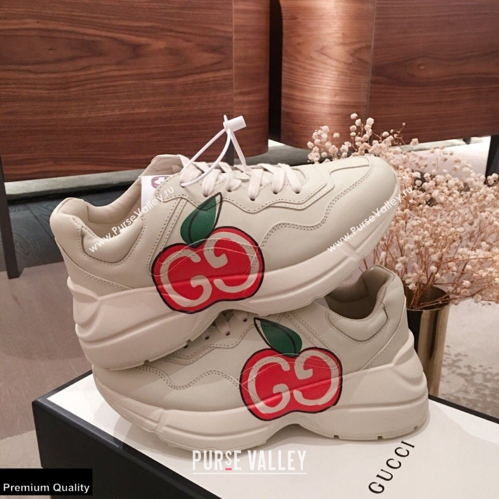 Gucci Rhyton Leather Lovers Sneakers 10 2021 (kaola-21022325)