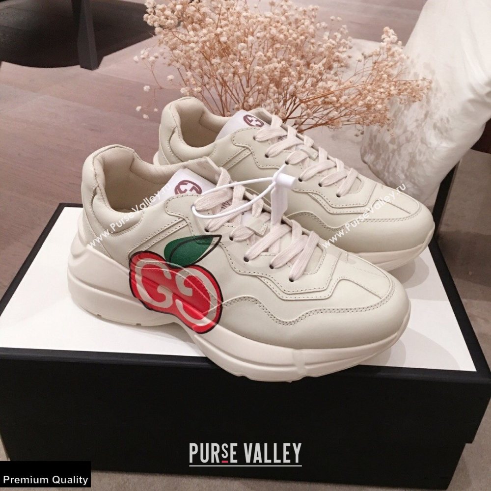 Gucci Rhyton Leather Lovers Sneakers 10 2021 (kaola-21022325)