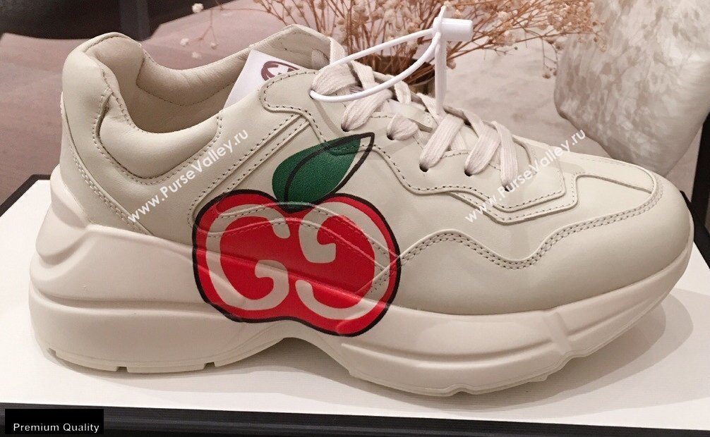 Gucci Rhyton Leather Lovers Sneakers 10 2021 (kaola-21022325)