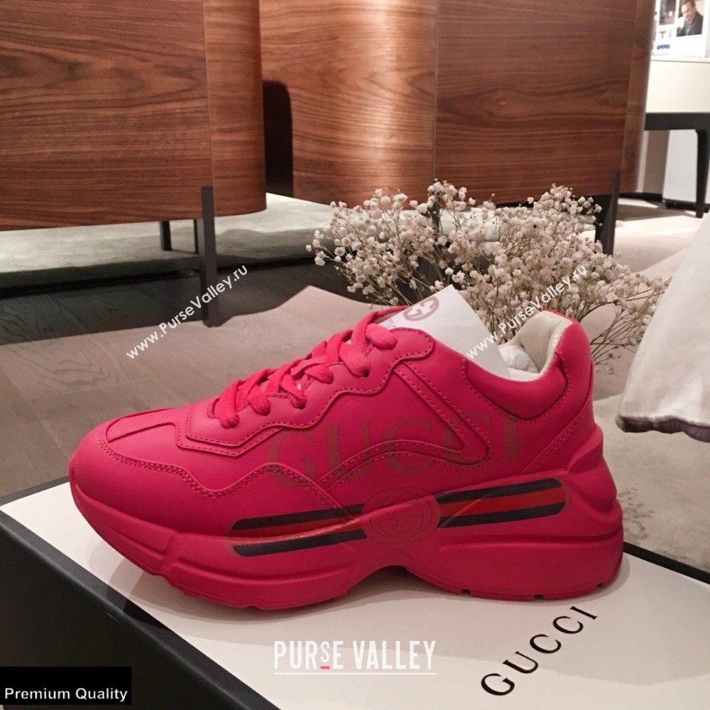Gucci Rhyton Leather Lovers Sneakers 19 2021 (kaola-21022334)