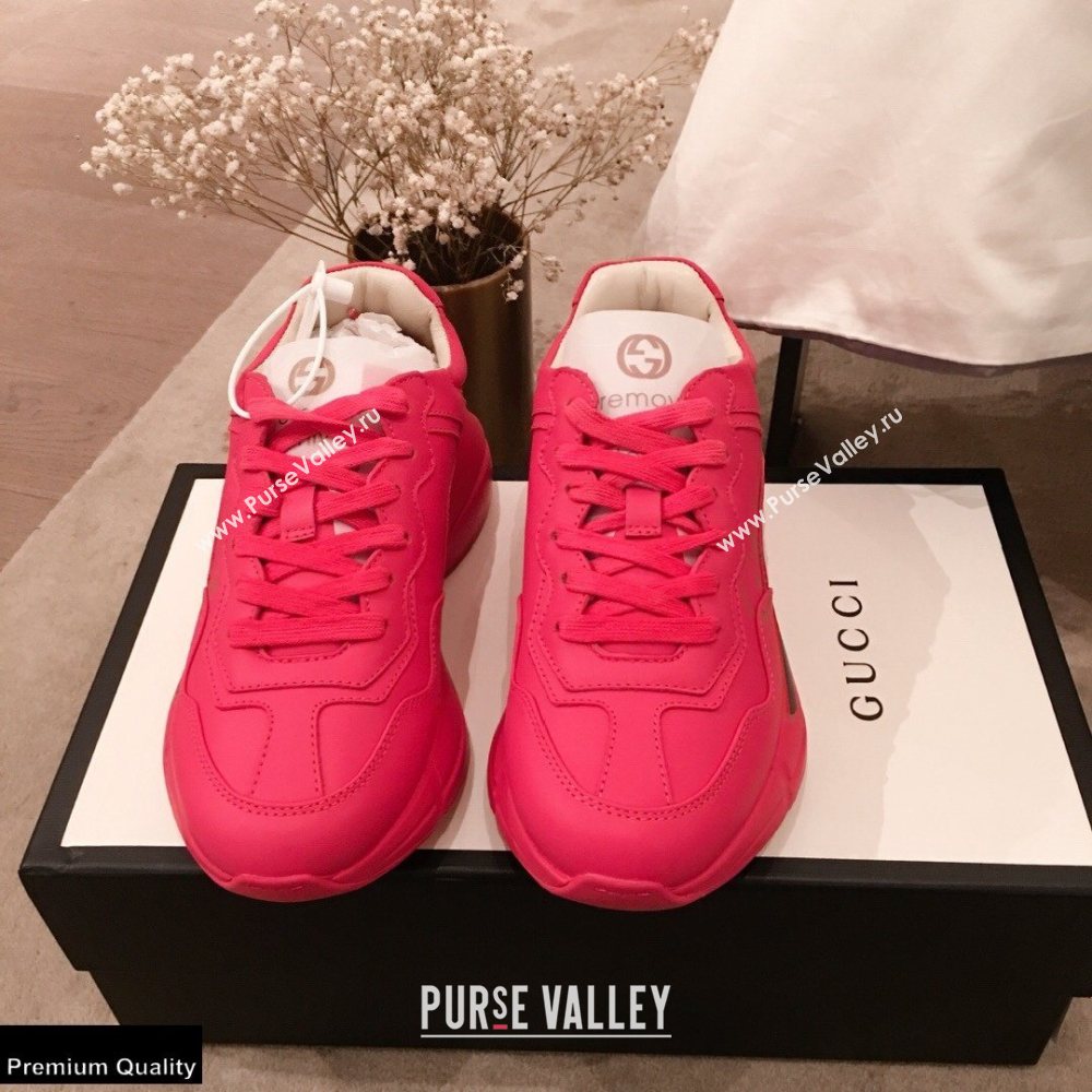 Gucci Rhyton Leather Lovers Sneakers 19 2021 (kaola-21022334)