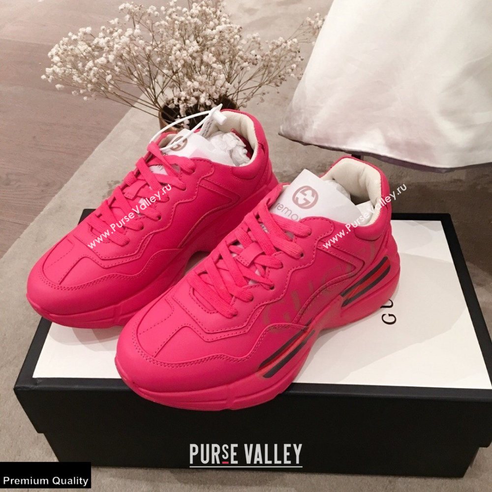 Gucci Rhyton Leather Lovers Sneakers 19 2021 (kaola-21022334)