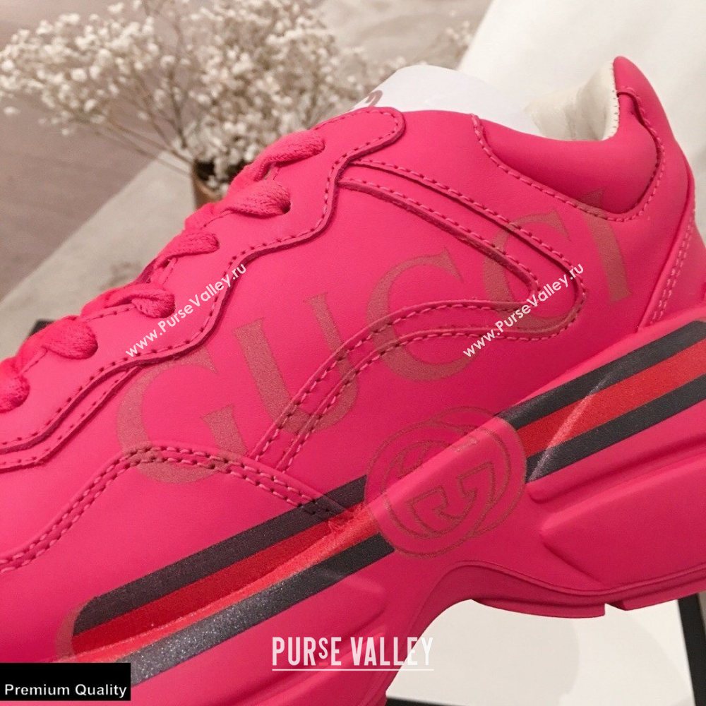 Gucci Rhyton Leather Lovers Sneakers 19 2021 (kaola-21022334)