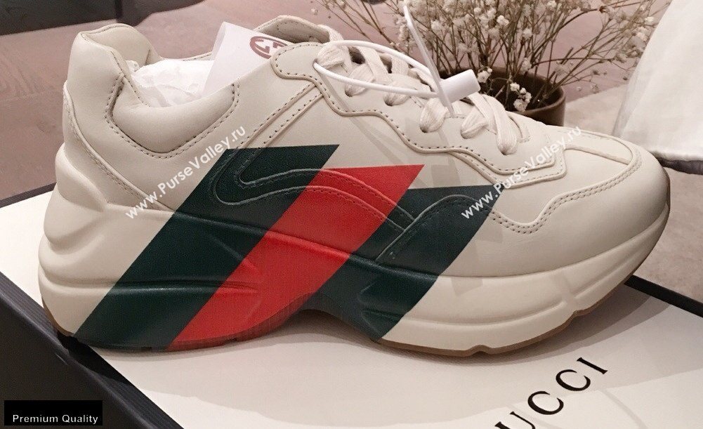 Gucci Rhyton Leather Lovers Sneakers 17 2021 (kaola-21022332)