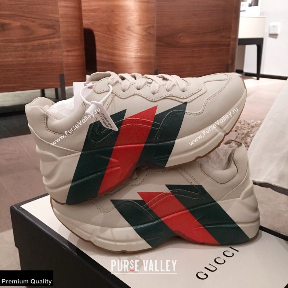 Gucci Rhyton Leather Lovers Sneakers 17 2021 (kaola-21022332)