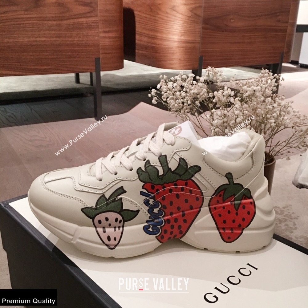 Gucci Rhyton Leather Lovers Sneakers 08 2021 (kaola-21022323)