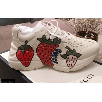 Gucci Rhyton Leather Lovers Sneakers 08 2021 (kaola-21022323)
