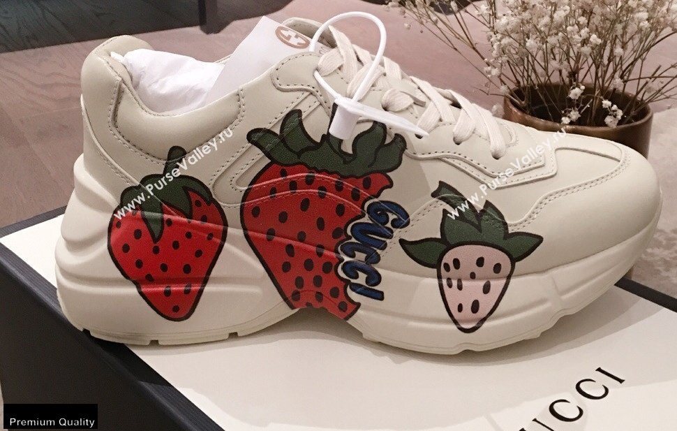 Gucci Rhyton Leather Lovers Sneakers 08 2021 (kaola-21022323)