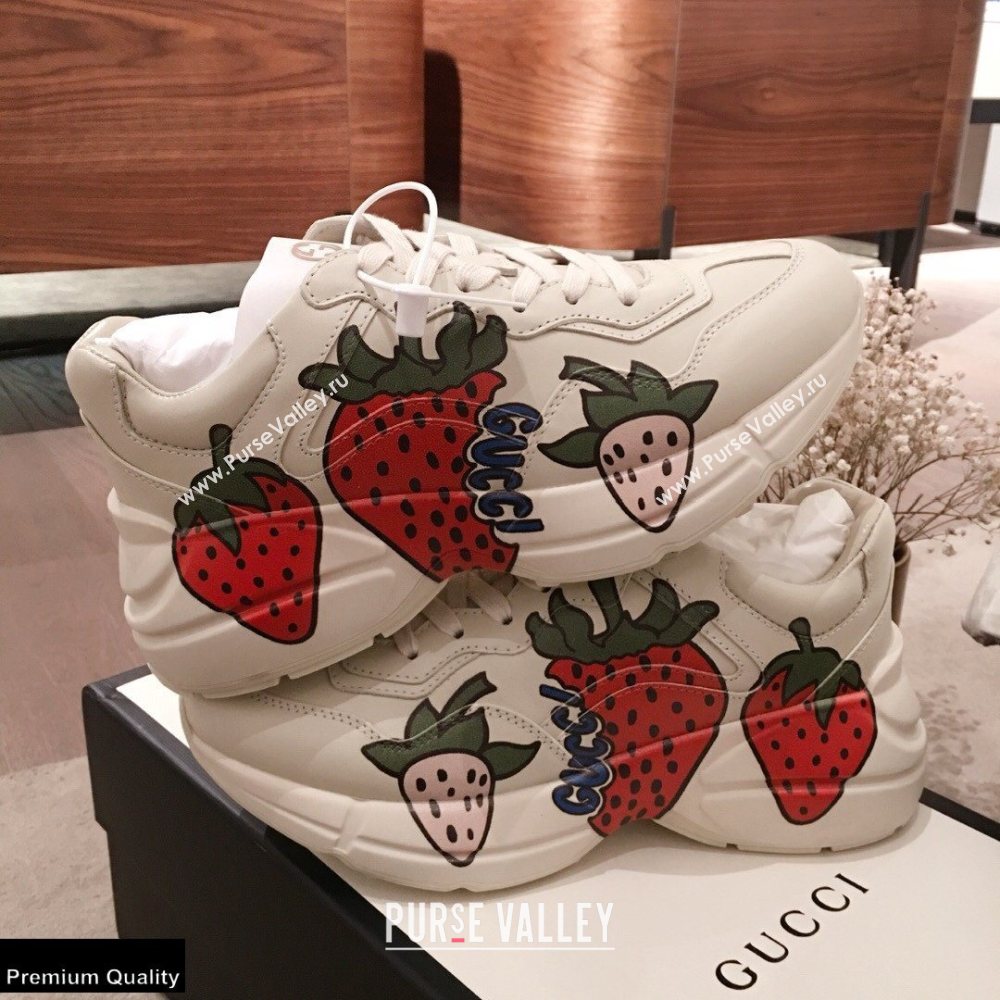 Gucci Rhyton Leather Lovers Sneakers 08 2021 (kaola-21022323)
