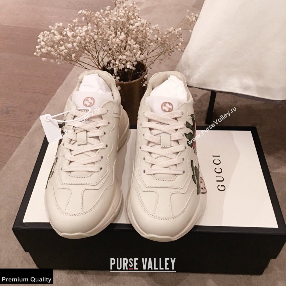 Gucci Rhyton Leather Lovers Sneakers 08 2021 (kaola-21022323)