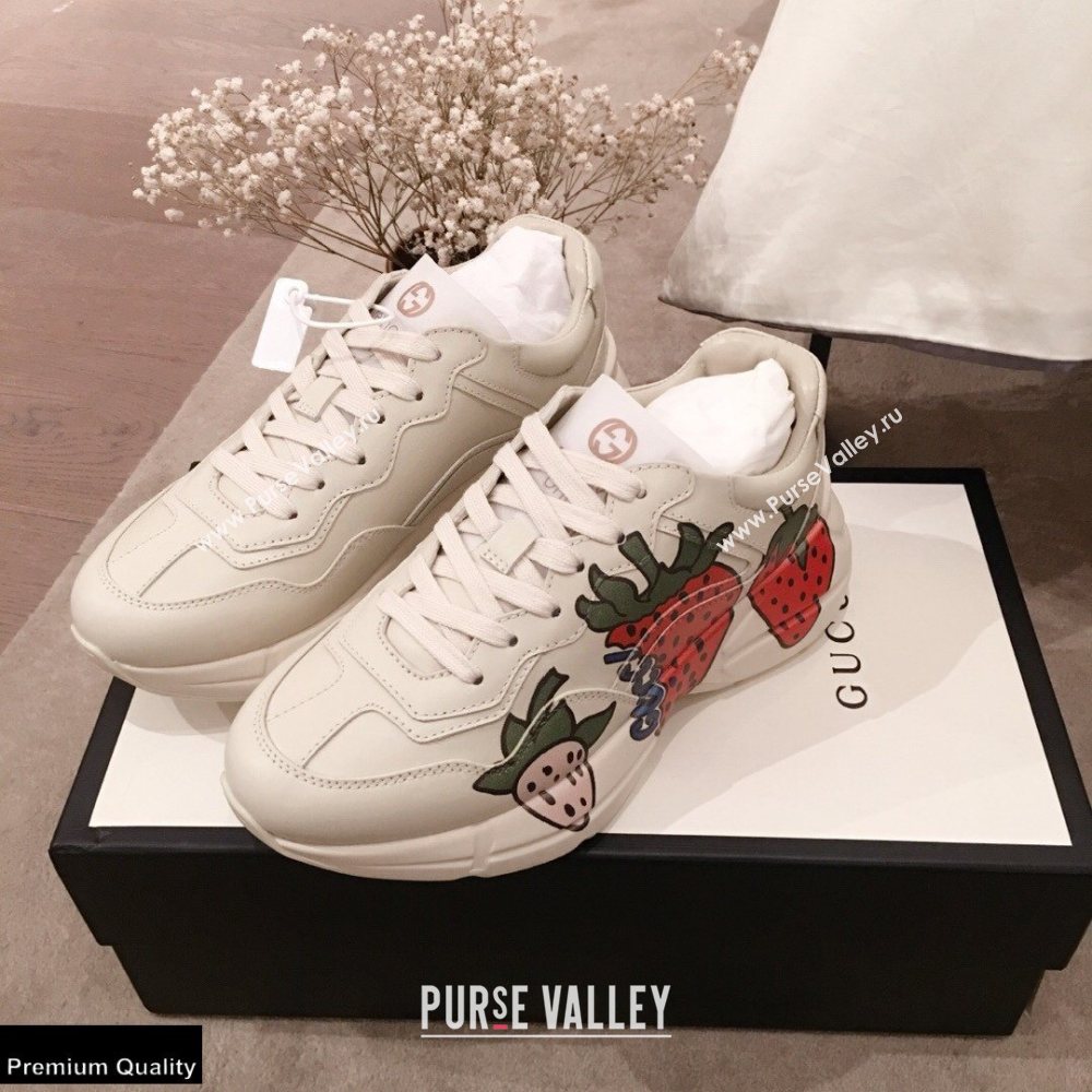 Gucci Rhyton Leather Lovers Sneakers 08 2021 (kaola-21022323)