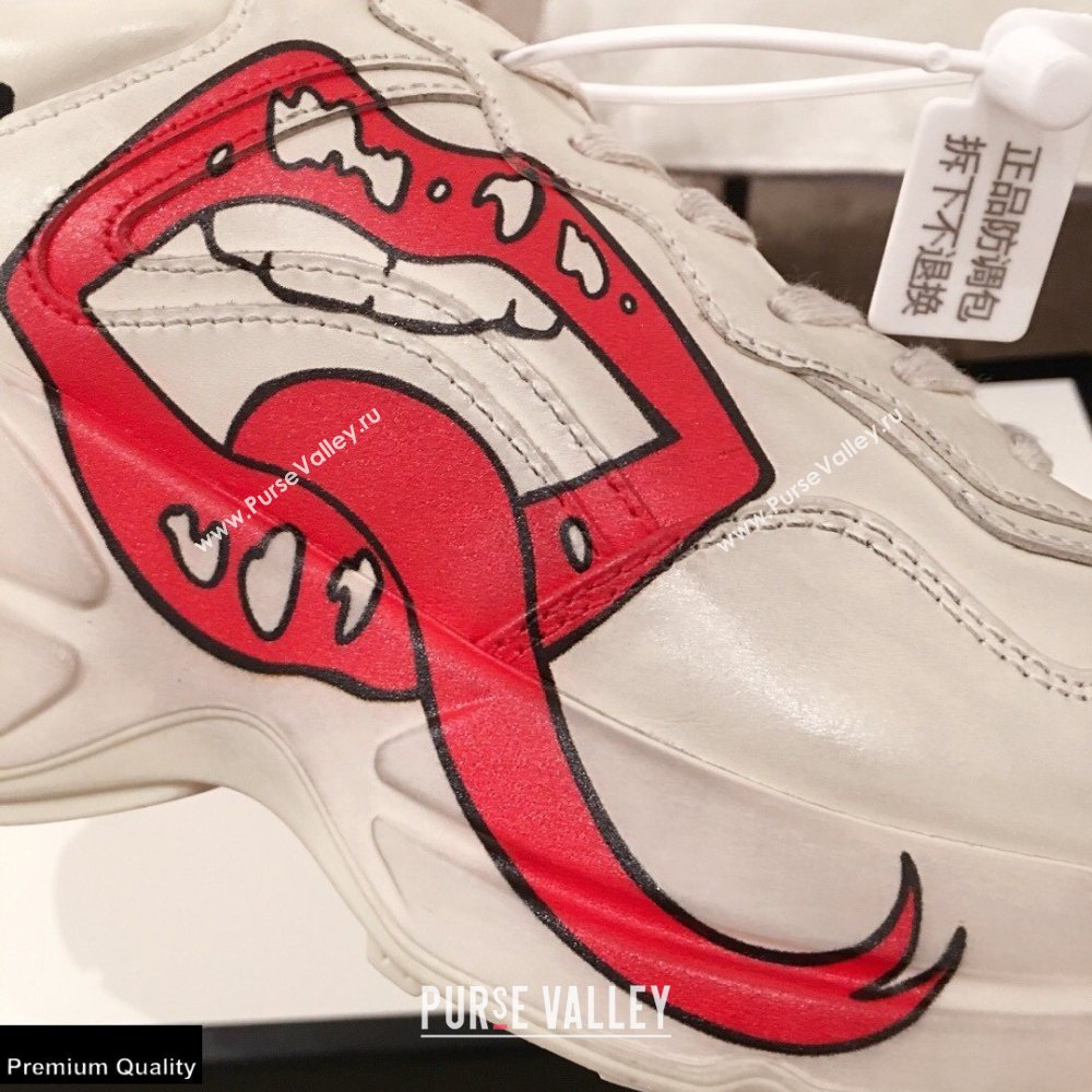 Gucci Rhyton Leather Lovers Sneakers 07 2021 (kaola-21022322)