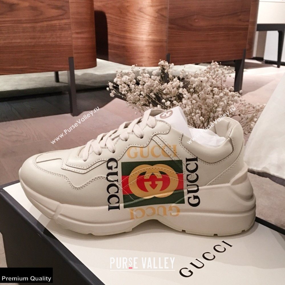 Gucci Rhyton Leather Lovers Sneakers 05 2021 (kaola-21022320)
