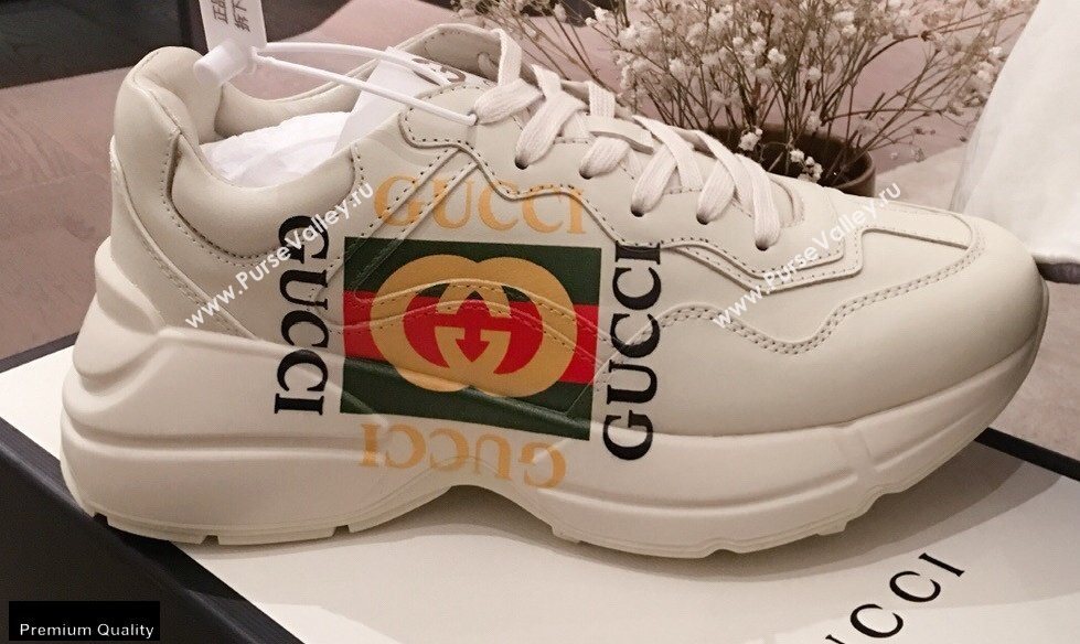 Gucci Rhyton Leather Lovers Sneakers 05 2021 (kaola-21022320)