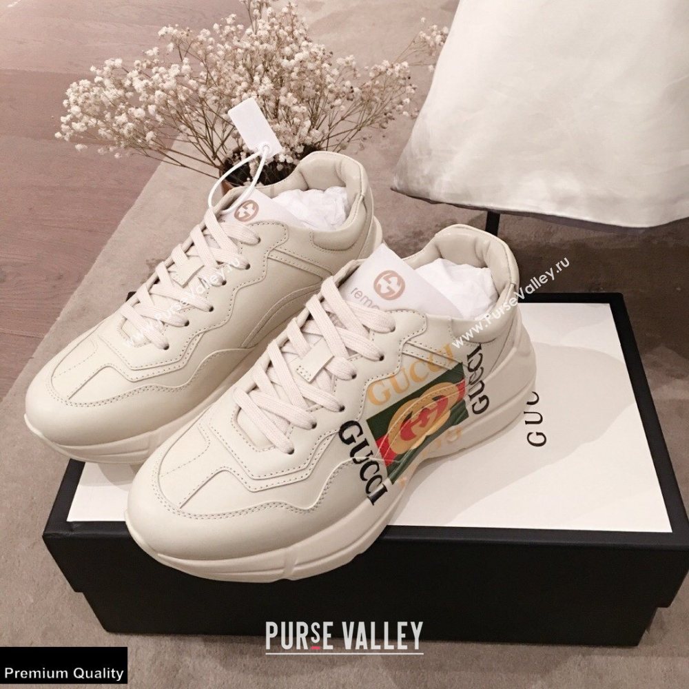 Gucci Rhyton Leather Lovers Sneakers 05 2021 (kaola-21022320)