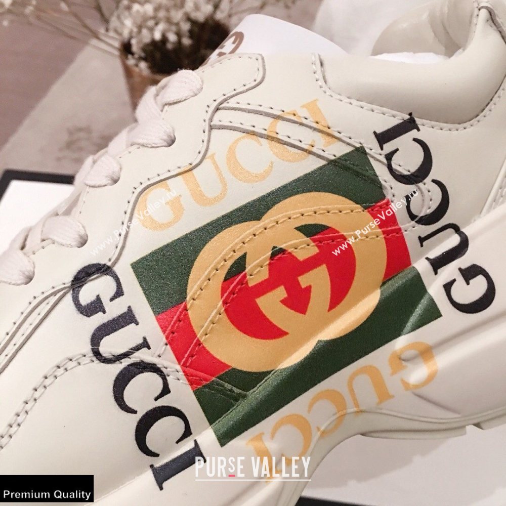 Gucci Rhyton Leather Lovers Sneakers 05 2021 (kaola-21022320)