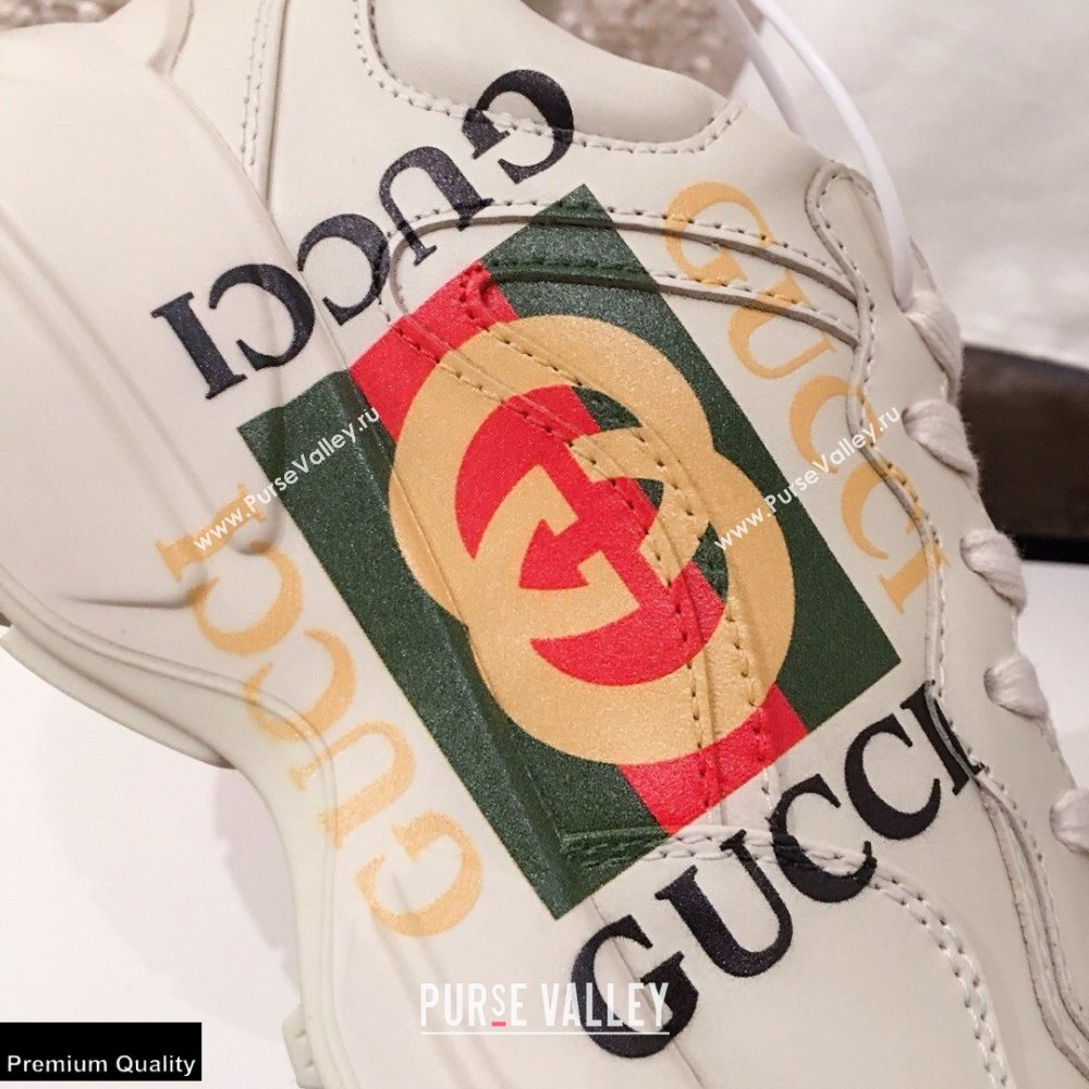 Gucci Rhyton Leather Lovers Sneakers 05 2021 (kaola-21022320)