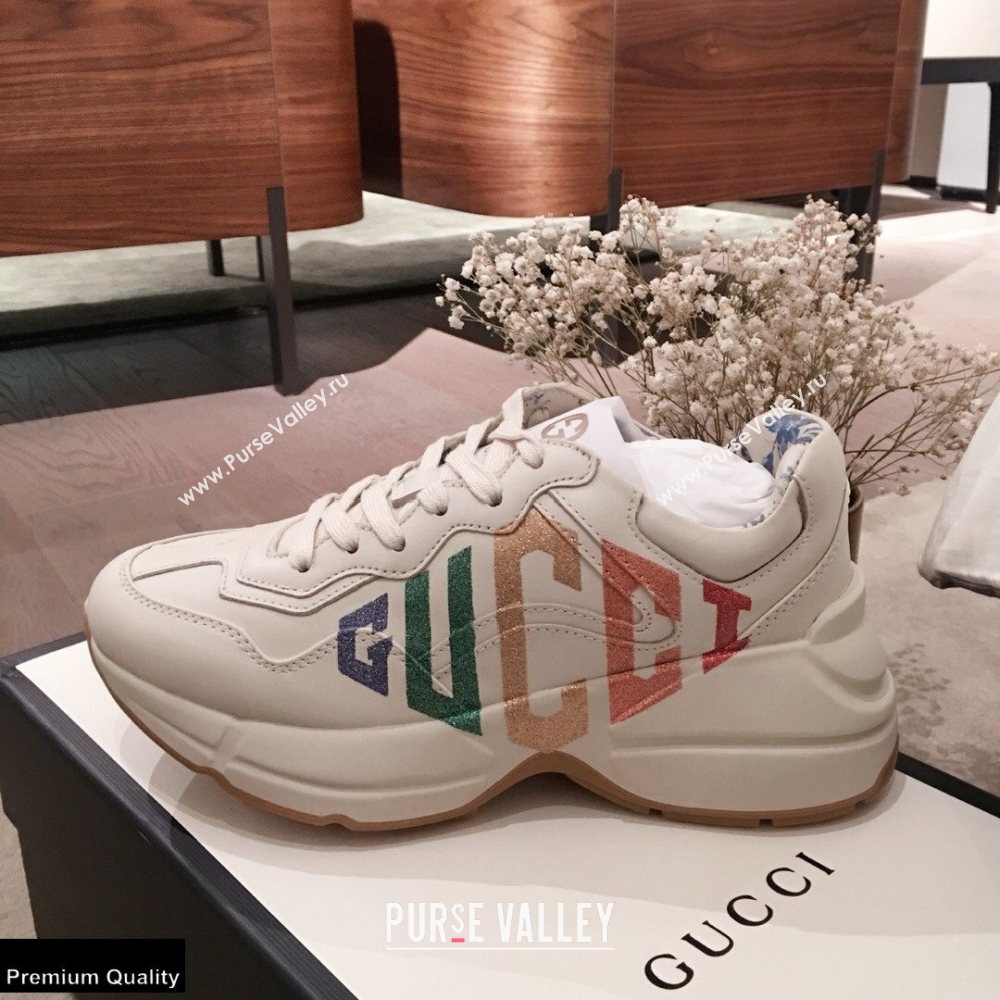 Gucci Rhyton Leather Lovers Sneakers 02 2021 (kaola-21022317)