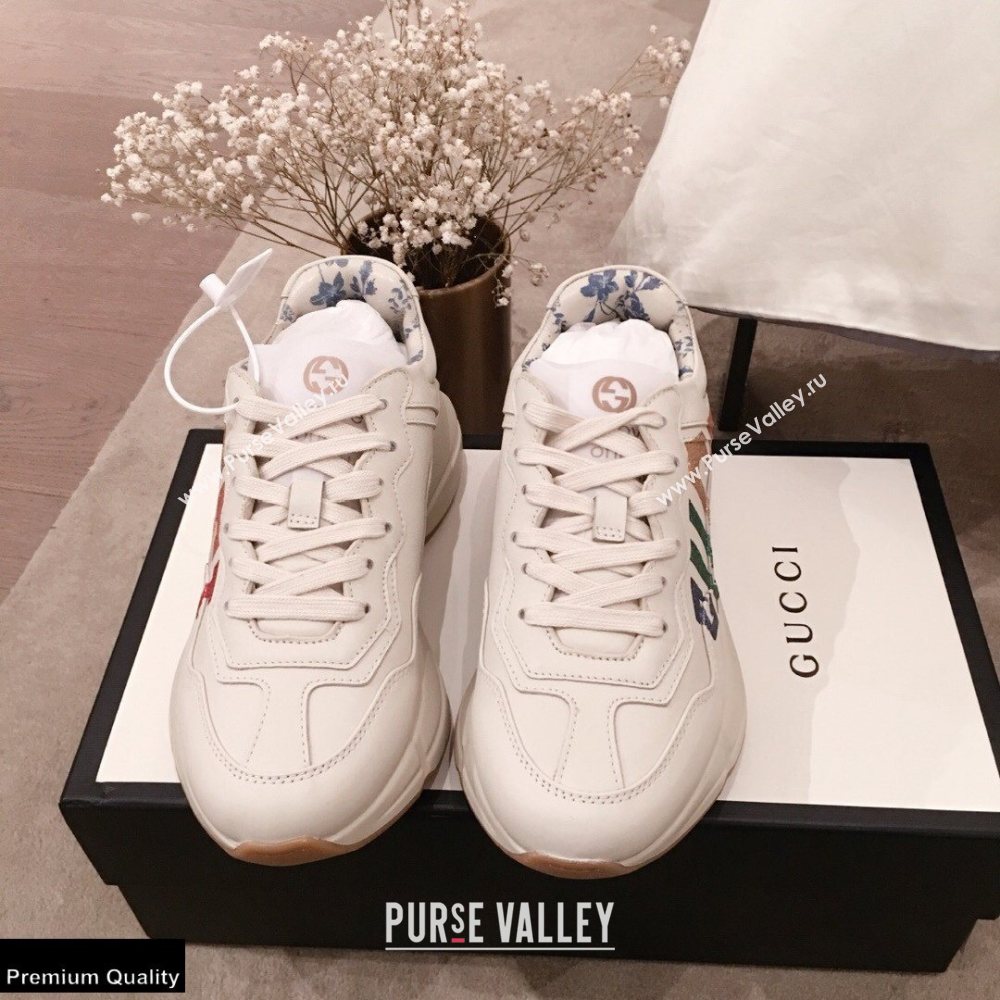 Gucci Rhyton Leather Lovers Sneakers 02 2021 (kaola-21022317)