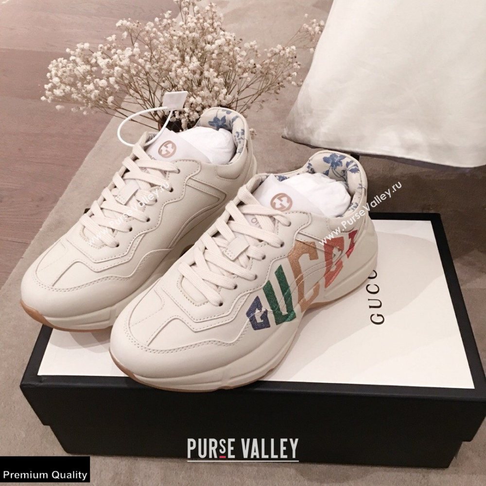 Gucci Rhyton Leather Lovers Sneakers 02 2021 (kaola-21022317)