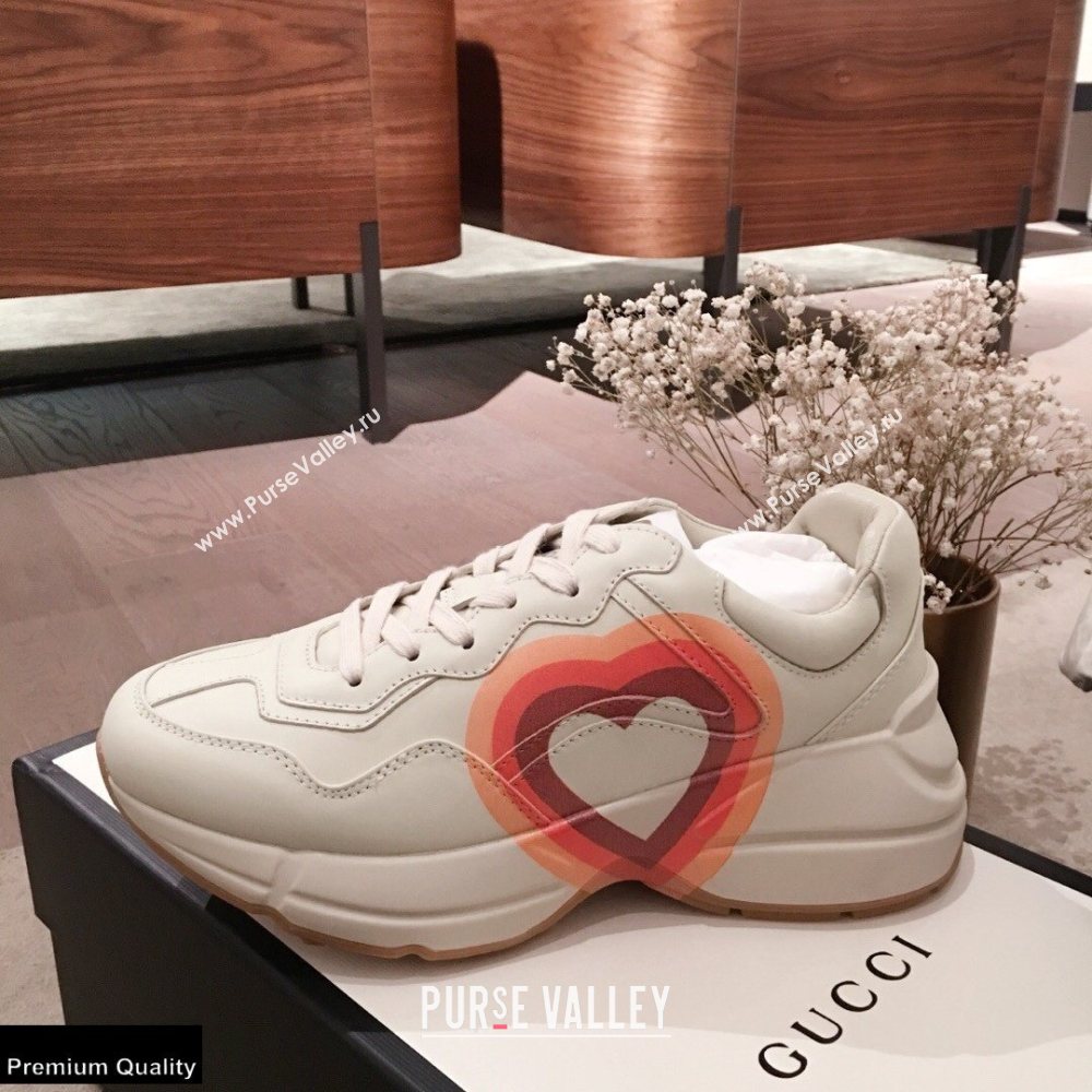 Gucci Rhyton Leather Lovers Sneakers 01 2021 (kaola-21022316)