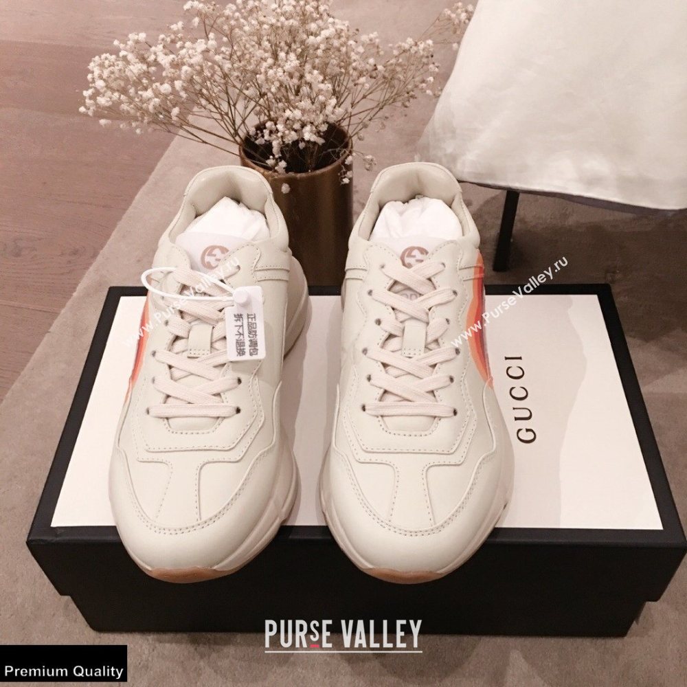 Gucci Rhyton Leather Lovers Sneakers 01 2021 (kaola-21022316)