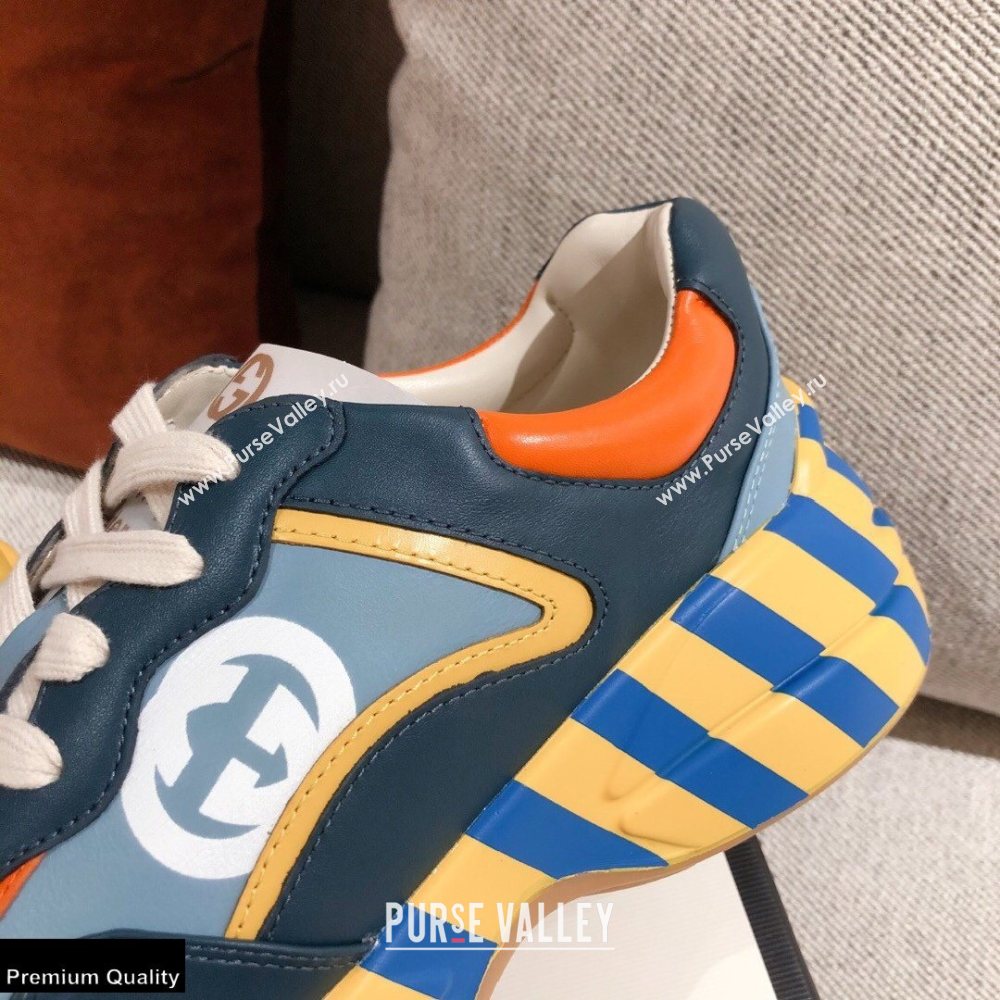 Gucci Rhyton Leather Lovers Sneakers 33 2021 (kaola-21022348)