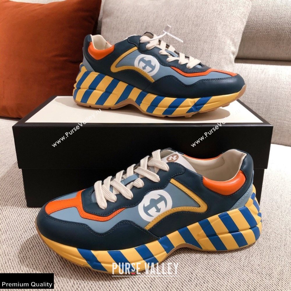 Gucci Rhyton Leather Lovers Sneakers 33 2021 (kaola-21022348)