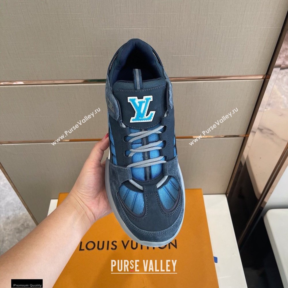 Louis Vuitton A View Mens Sneakers Blue 2021 (modeng-21030471)